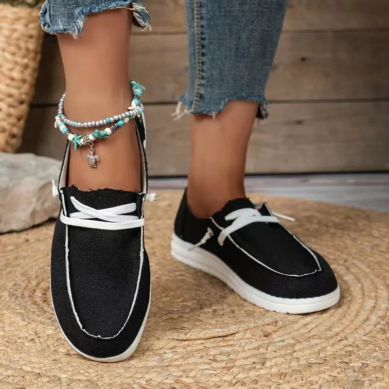 2024 Spring/Summer Womens Vulcanized Sports Shoes Womens Casual Flat Shoes Womens Fashion Shoes 240719