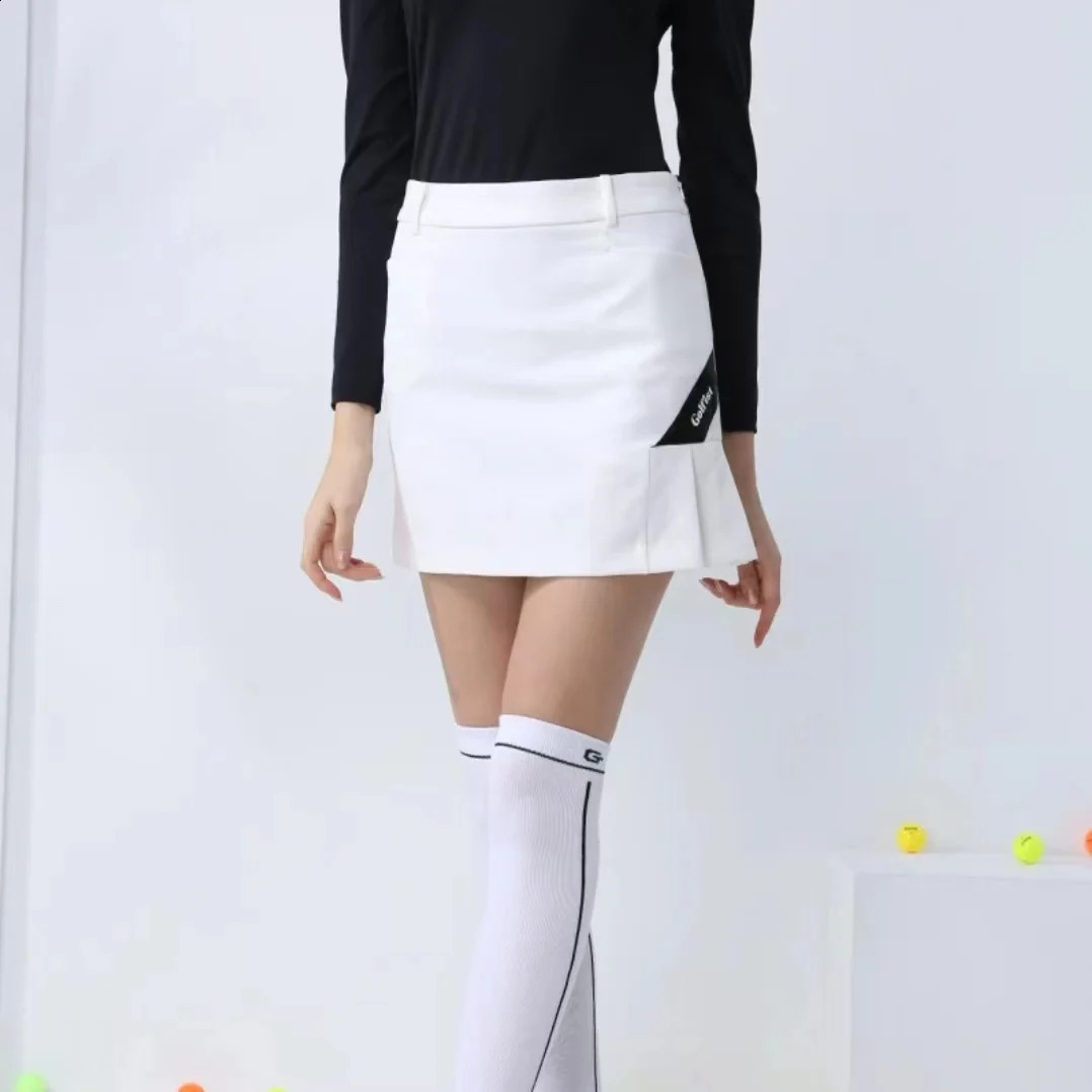 Golfist Golf Elastic Long Sleeve Shirt Blouse Women Mesh V-neck Golf T-shirt Lady Golf Pencil Skort Tennis Clothing 240715