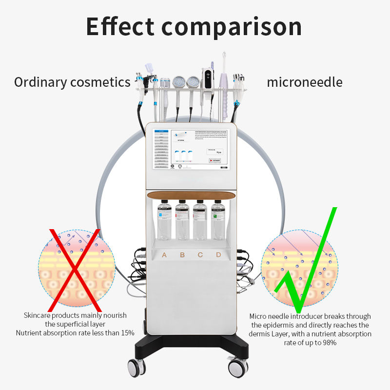 Professional 14 IN 1 Diamond Microdermabrasion Machine Beauty H2O2 Pore Removal Skin Whitening Beauty Peeling Black Head Removal Skin Revitalizer Mach