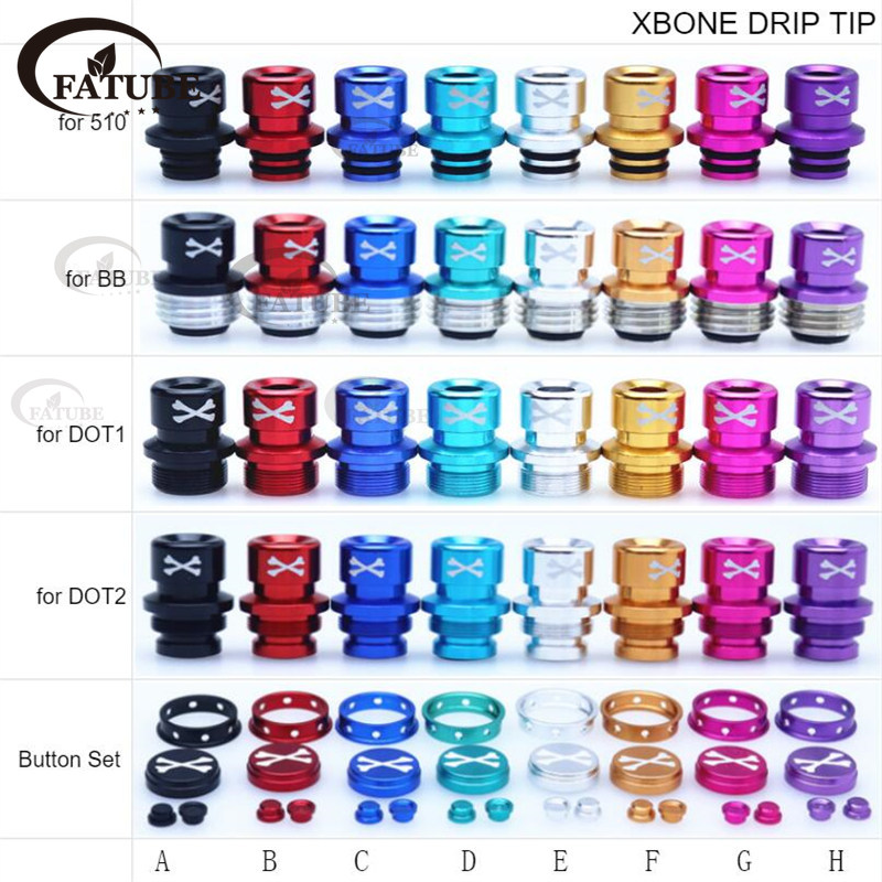 Straw joint XBone Aluminum 510 X Bone Dot Aio V2 1 PRESS KEY Button Set Billet BB for Petri BOX Water Bottle Cup cover