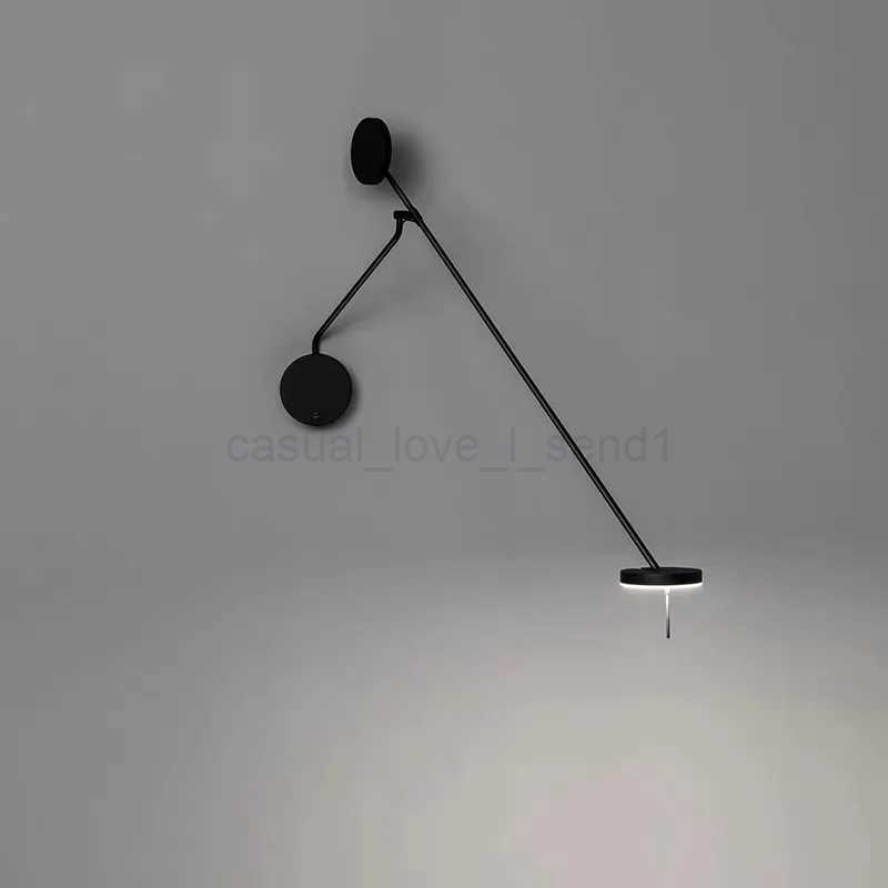 Minimalist Italian restaurant living room background wall light Nordic black adjustable light study office area wall lightCL240722