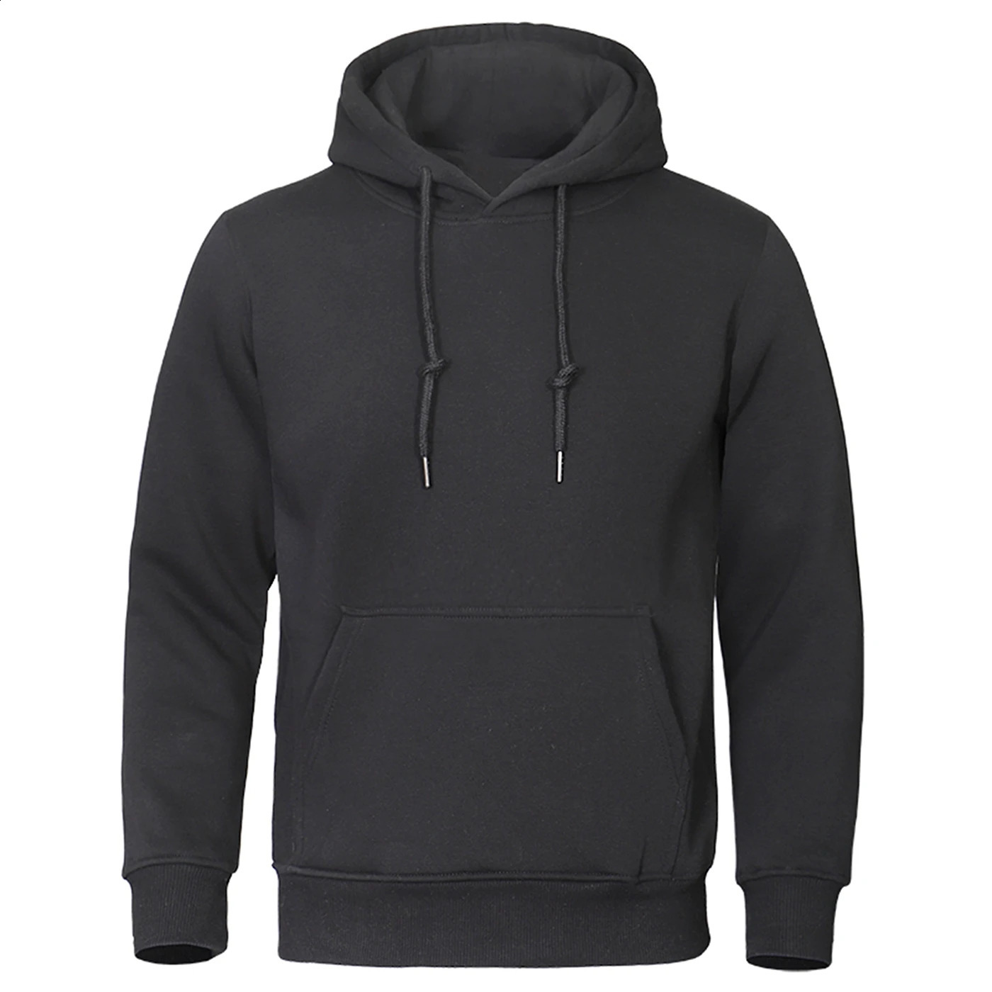Solid color mens hoodie wool warm sportswear fashionable streetwear casual loose breathable zipper 240822