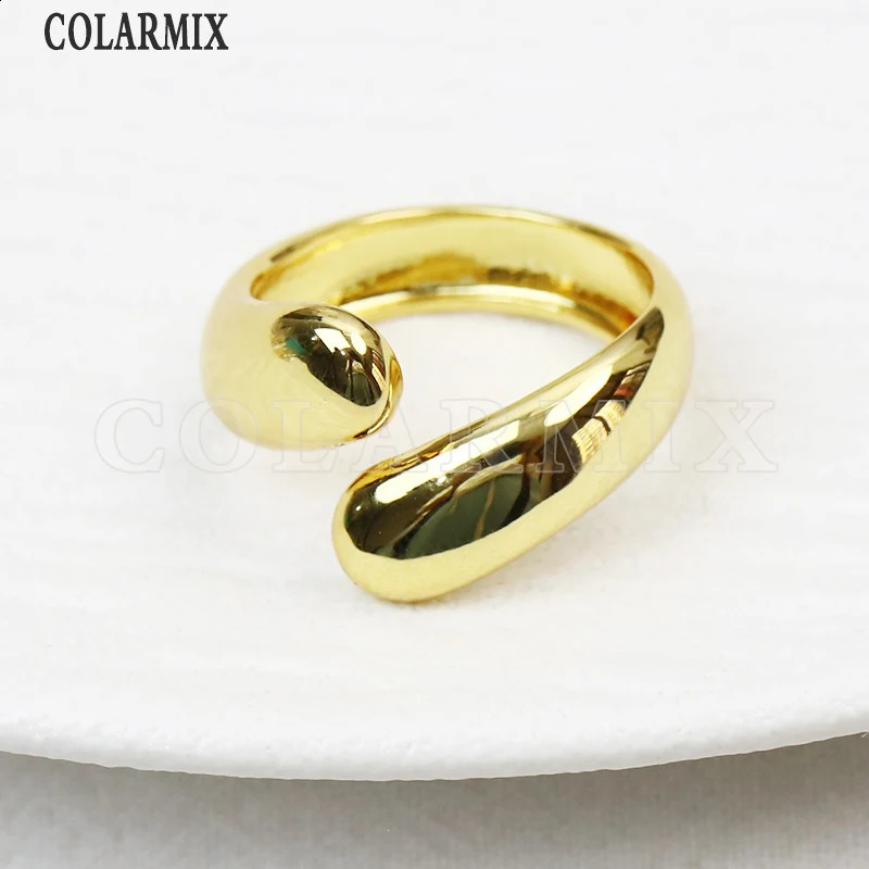 10 Pcs Smooth Metalllic Round Hug style Punk Rings Openable Women Classic Party Gift Fashion Jewelry 6 240713