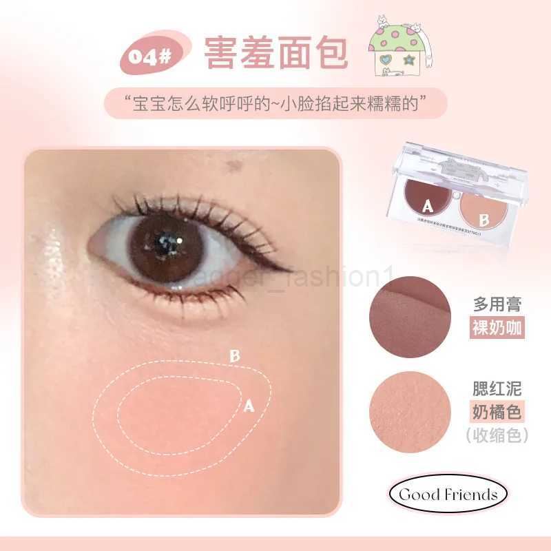 Wholesale FLORTTE Duo Tone Blush Clay Multi-Purpose Balm Double Spell Expansion Contraction Vibe Blush Cream Cosmetics MakeupsB240722