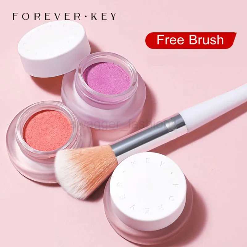 Foreverkey Blush Soft Shimmering Matte Powder Face Makeup Natural Brightening Highlight Nude Makeup CreamB240722