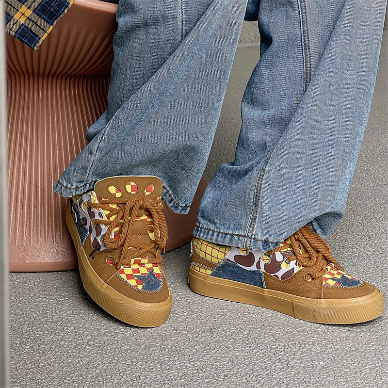 Four Seasons Fashion Niche Explosive Bread Shoes Lovers Students Leisure Sports Board Mens and Womens 240718