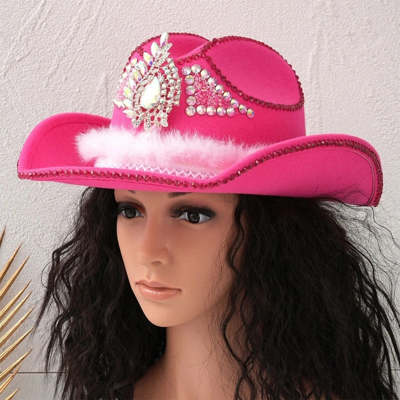 Sophisticated Unisex Hats Unique Weathered Stylish Hat Beautiful Sunscreen Hat for Western Theme Parties and Dress Up 240715