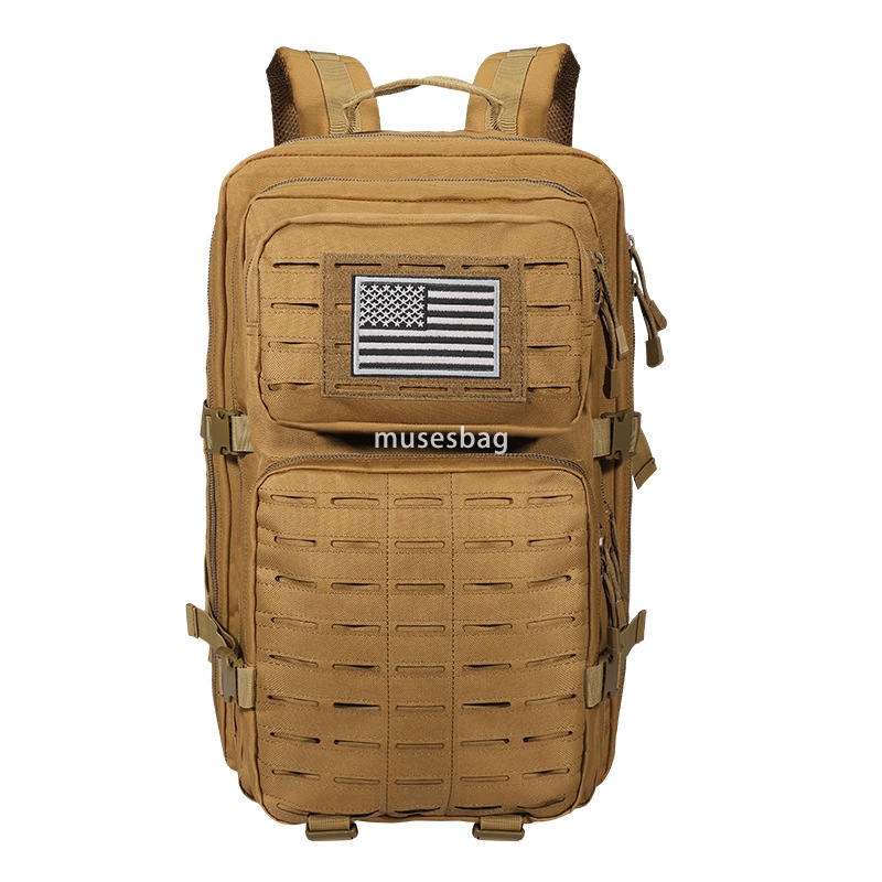 New Oxford cloth material large capacity 45L new 3P tactical backpack laser punching tactical camping camping backpack