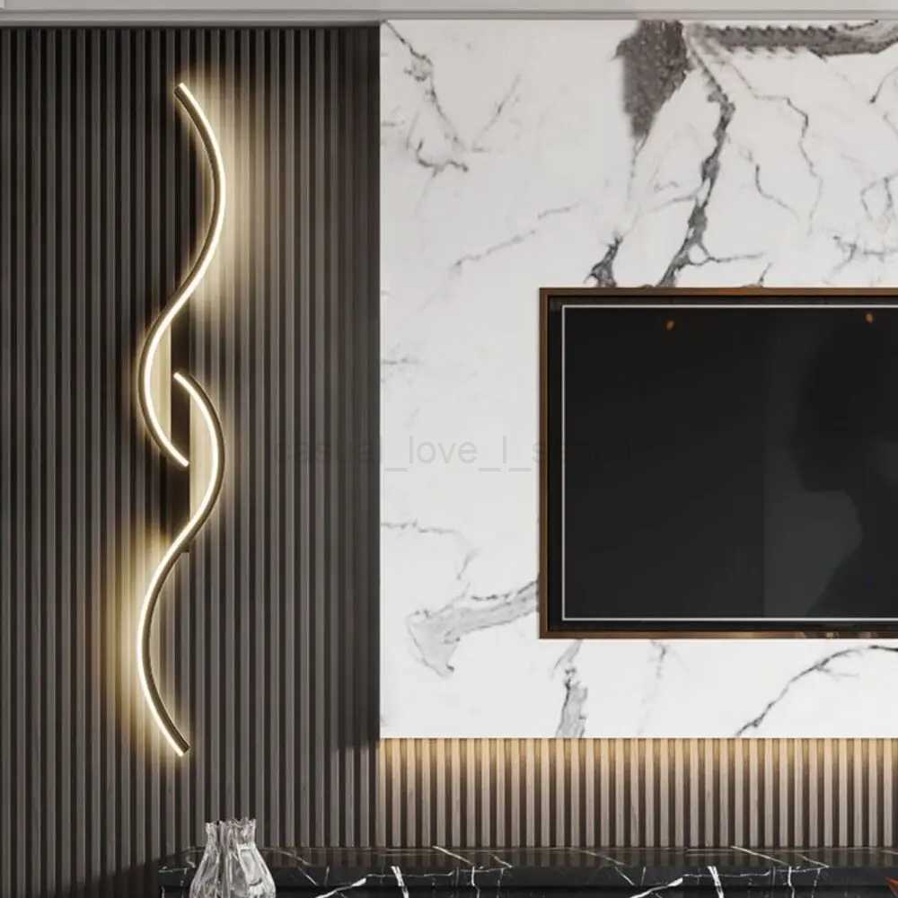 Modern Led Wall Decor Lamp For Living Dining Room Bedroom Bedside Wall Lights Home Decoration interior Black/Golden wall sconcesCL240722