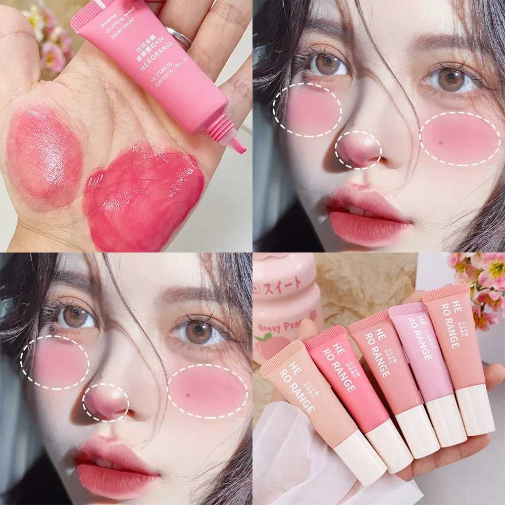 Moisturizing Liquid B Waterproof Lasting Color Rendering Natural Brightening Cheek Rouge Cream Velvet Facial B CosmeticsXJ241225