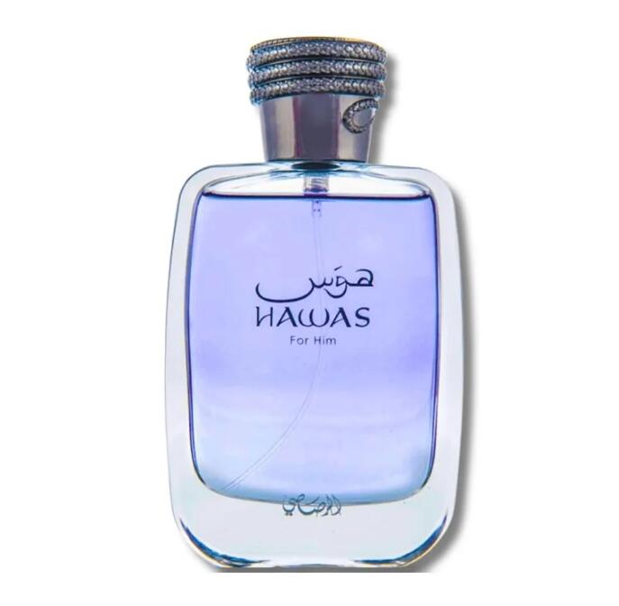 Rasasi Hawas for Him Perfume 100ml Man Fragrance Eau De Parfum 3.3oz Long Lasting Smell Brand EDP Men Cologne Spray Male Body Mist High Quality Fast D