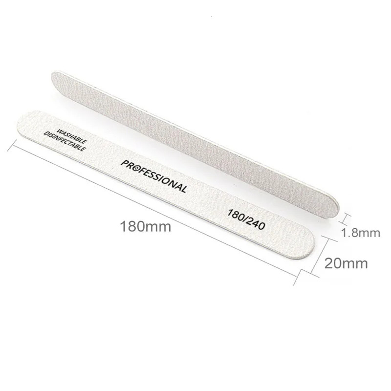 510pcs Professional Nail Files 100 180 240 Buffers Set Wooden Nail Accesorios Sanding Nail Art Tools Shine Block Nail File 240713
