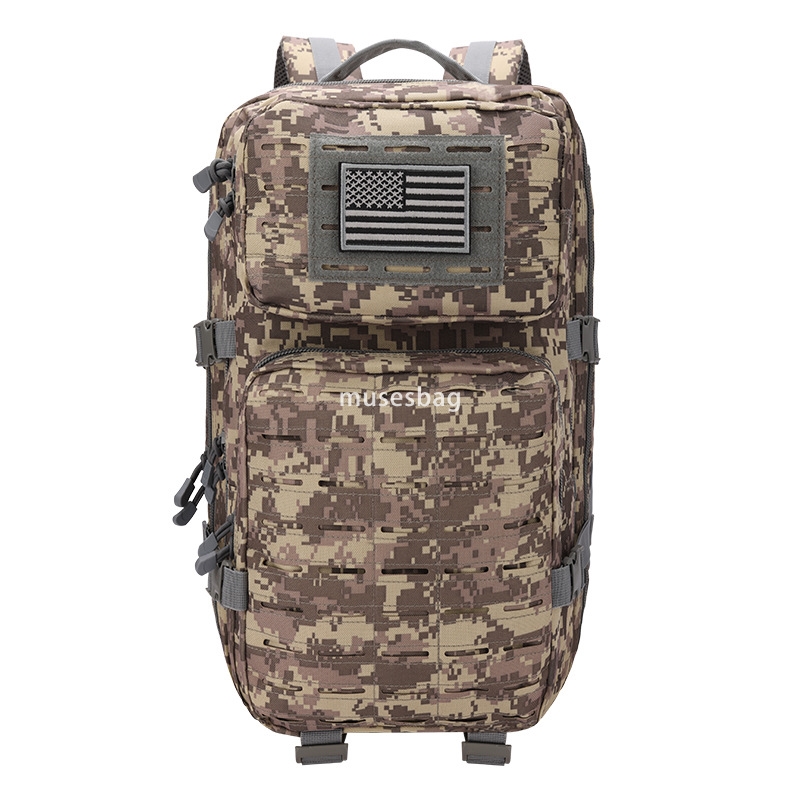 New Oxford cloth material large capacity 45L new 3P tactical backpack laser punching tactical camping camping backpack