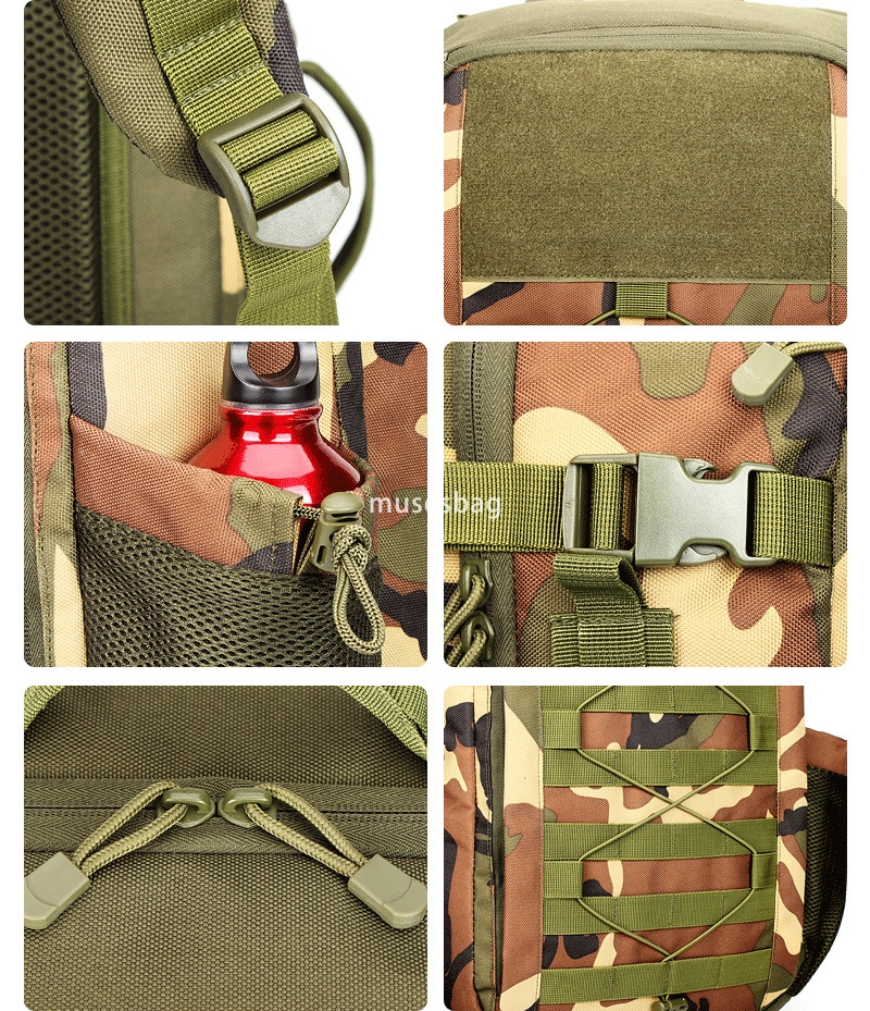 Outdoor Military Camouflage Backpack Multi functional Large Capacity Mountaineering Sports Travel Camping Computer Tactical Backpack