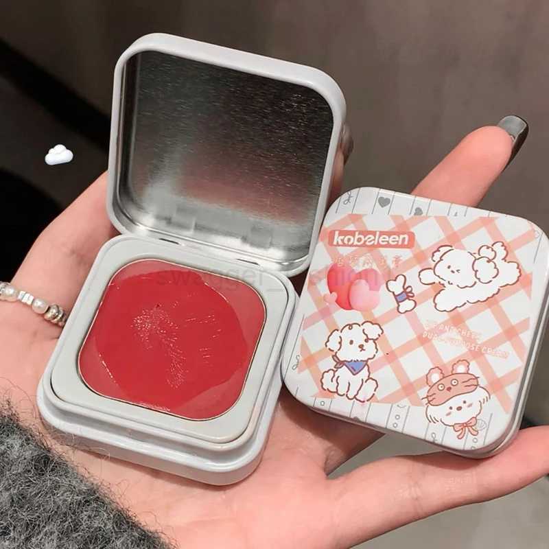 Multipurpose Face Makeup Blush Cream Sexy Red Cheek Contour Shadow Peach Pink Blush Palette Matte Moisturizing Lipstick LipglossB240722