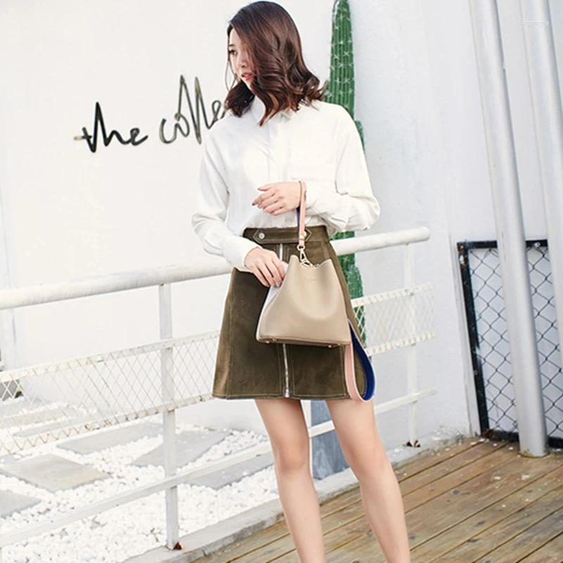Shoulder Bags Fashion Women Bag Summer Bucket PU Leather Brand Designer Ladies Crossbody Messenger Small Cute Purse