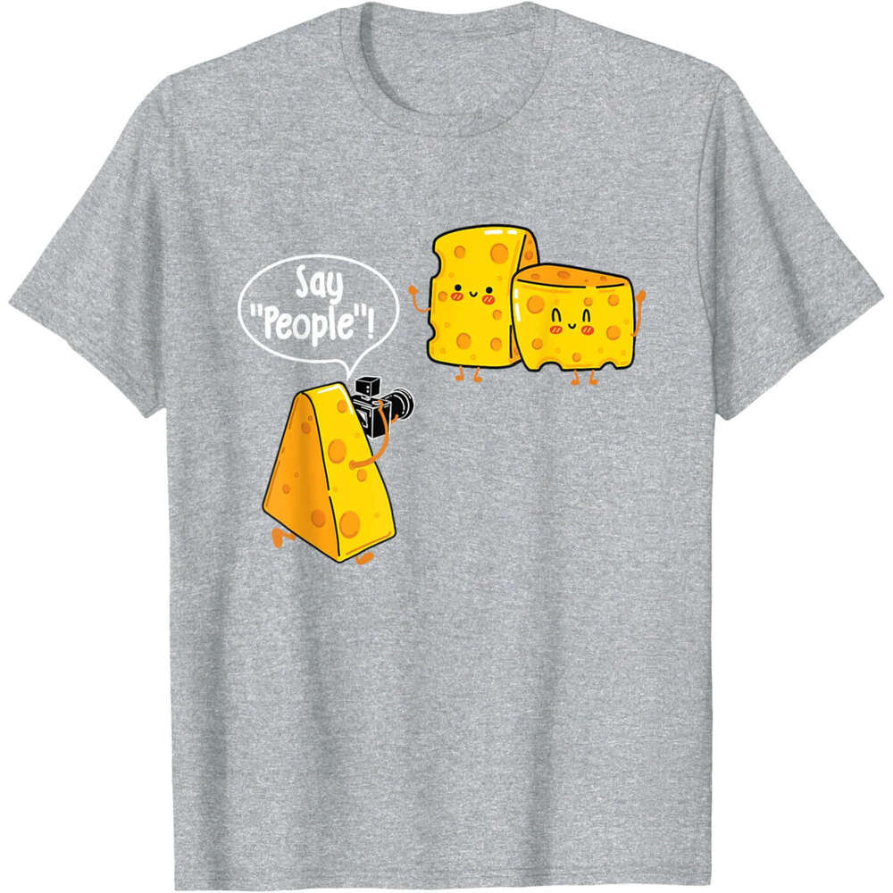 Summer Mens Womens T shirt Shirts Photographer Say People Cheese Lover Food Dairy Milk Gouda Cheddar Brie T-Shirt Graphic Tee Tops clothes Tshirt