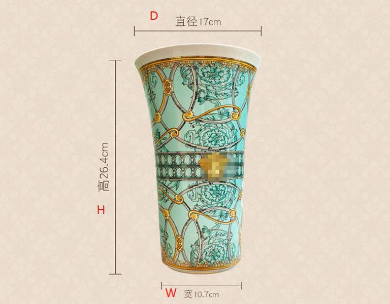 Ceramiczny wazon salonu szafka telewizyjna