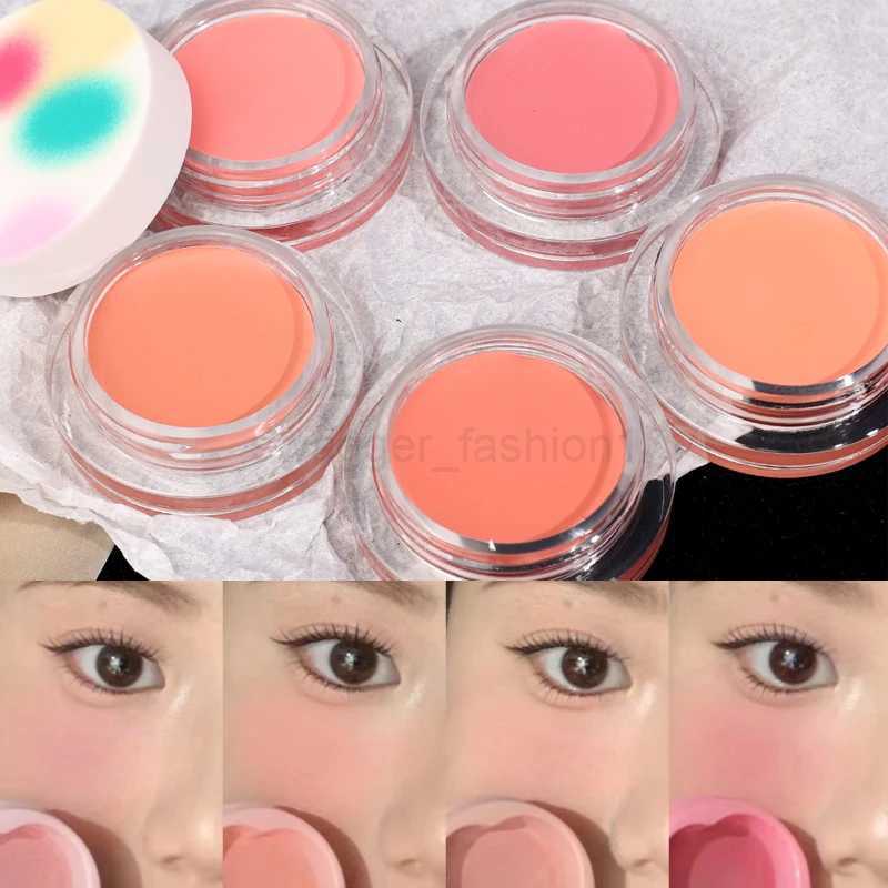 Milk Tea Peach Moisturizing Blush Cream Makeup 5 Colors Waterproof Lasting Cheek Blusher Pigment Contour Shadow Pallete CosmeticB240722