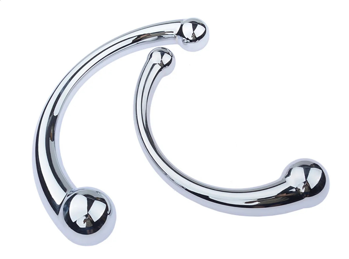 Anal Plug Dildo Stainless Steel G Spot Wand Massage Stick Pure Metal Penis GSpot Stimulator Sex Toy for Women Men 240711
