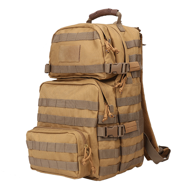 New Large Capacity Sports Outdoor Mountaineering and Hiking Multi functional Polyester Encryption 600D Tactical Backpack