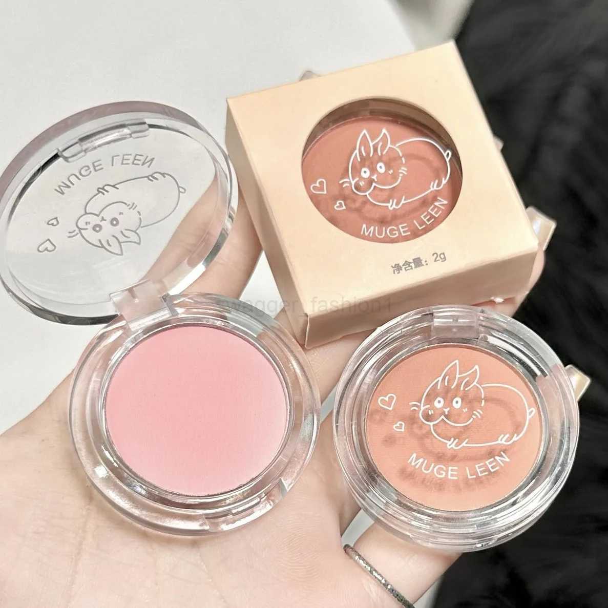 Face Blusher Matte Natural Cheek Tint Brighten Face Waterproof Face Contouring Cosmetics Blush Powder Soft Female Makeup 1pcsB240722