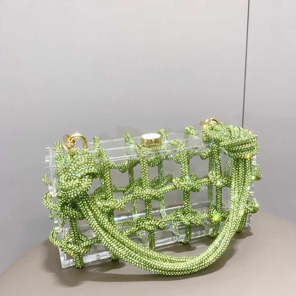 Rhies Evening sier Crystal Top Handle Bags for Women Purses and Handbags banquet bag 240726 5a16 4