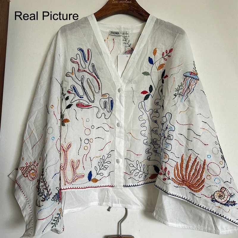 Women Set Fashion Pleated Embroidered Decoration Top And Skirt Youth Ladies Clothes 240712