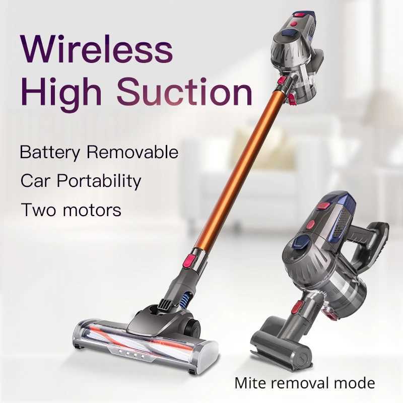 Vacuum Cleaners Wireless Vacuum Cleaner Multifunctional Home-appliance Remove Mites Dual Motor High-power Handheld Rechargeable Cleaning Vaccum z24072