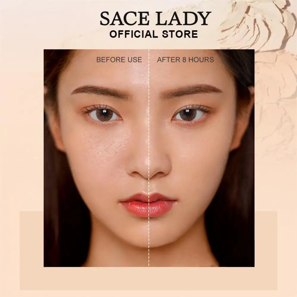 SACE LADY Silky Smooth Pressed Fully Cover Concealer Soft Mist Natural Lasting Makeup Powder Durable Waterproof Cosmetics X251023