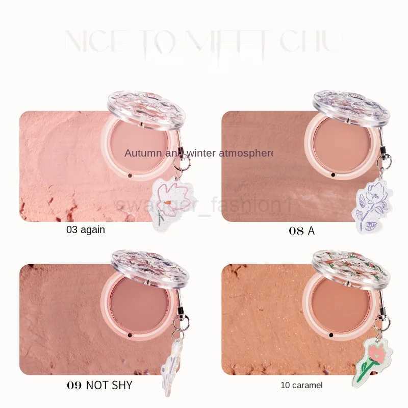 FLORTTE Make Up Blush Palette Korean Cosmetics First Kiss Blusher Long Lasting Fine Natural Highlighting BlushesB240722