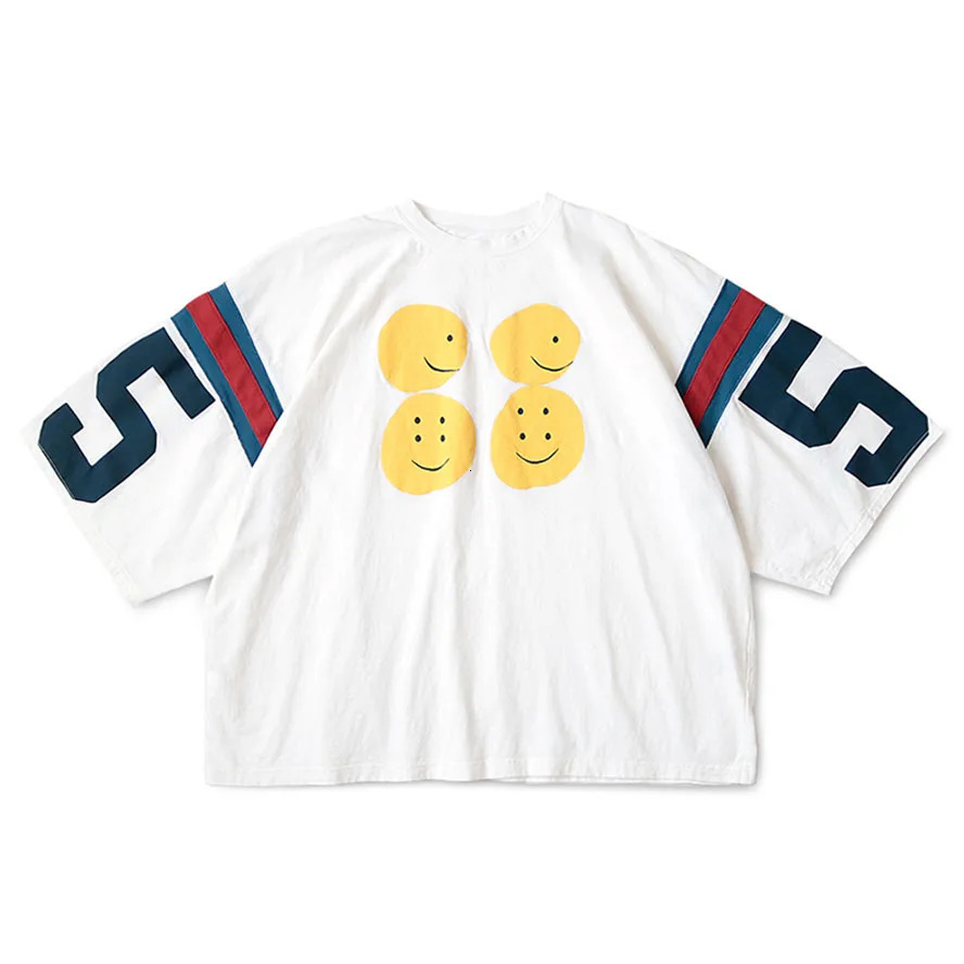 Big Oversize Kapital Kountry T Shirt Men Women Puff Print 1 1 High Quality Kapital Tee 55 Tops Casual Short Sleeve 240712