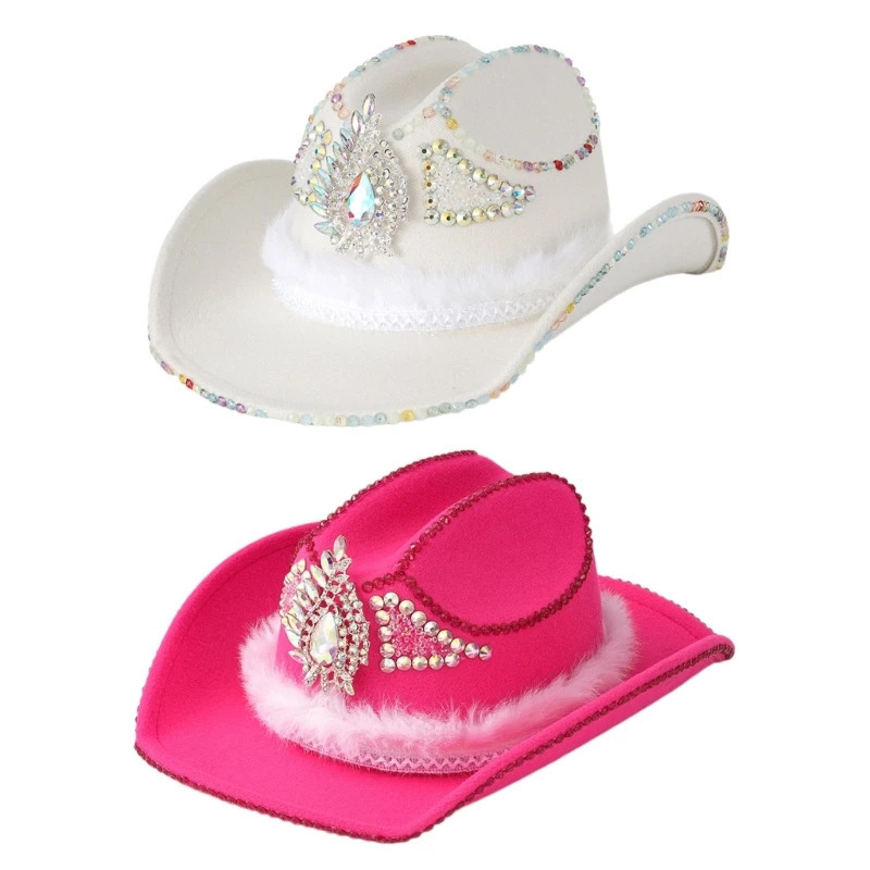 Sophisticated Unisex Hats Unique Weathered Stylish Hat Beautiful Sunscreen Hat for Western Theme Parties and Dress Up 240715