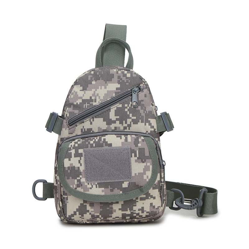 Outdoor cycling sports camouflage chest bag Oxford cloth bag crossbody bag men's bag shoulder bag small backpack