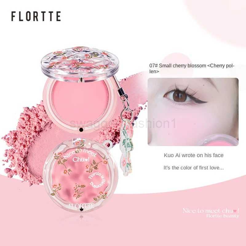 FLORTTE Make Up Blush Palette Korean Cosmetics First Kiss Blusher Long Lasting Fine Natural Highlighting BlushesB240722