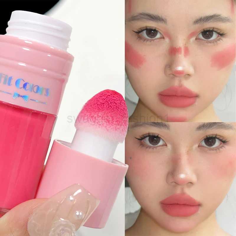 6 Colors Liquid Blush Makeup for Women Party Daily Use All Skin Types Waterproof Natural Red Pink Blush Stick Korean CosmeticsB240722