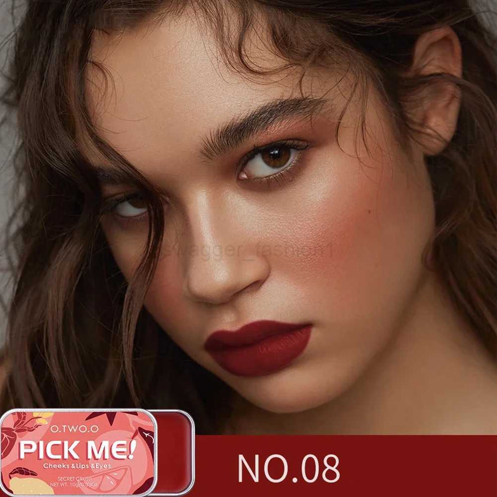 3 In 1 Makeup Clay Lipstick Blush Soap Eyeshadow Palette Waterproof Lip soap Matte Nude Lip Tint Face Blush CosmeticsB240722