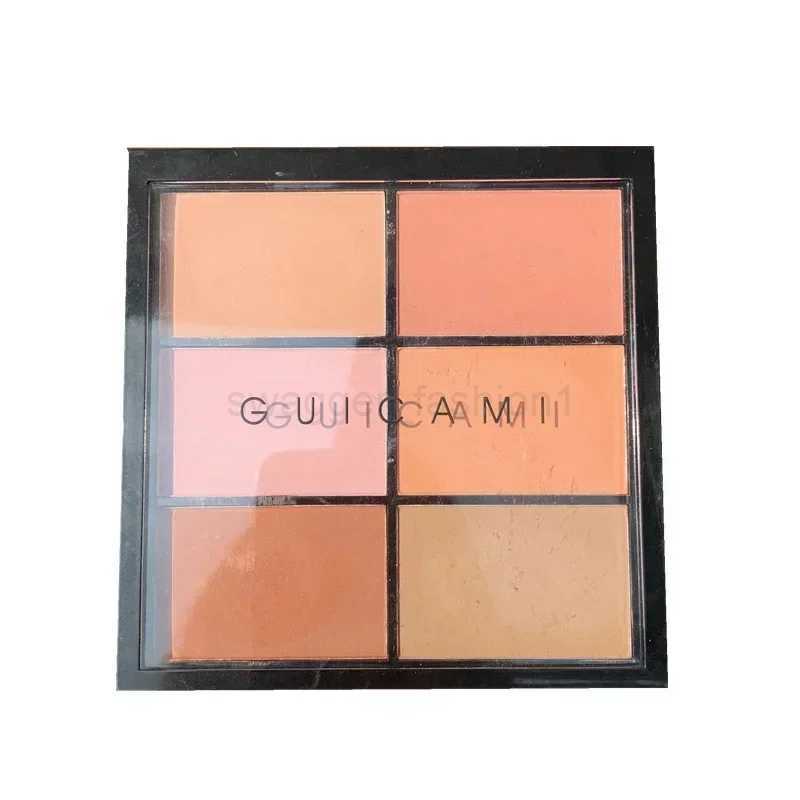Guicami Six Colors Blusher Plate Shading Apricot Orange Nude Makeup Natural Blush Palette Focallure Blush on Peach FaceB240722