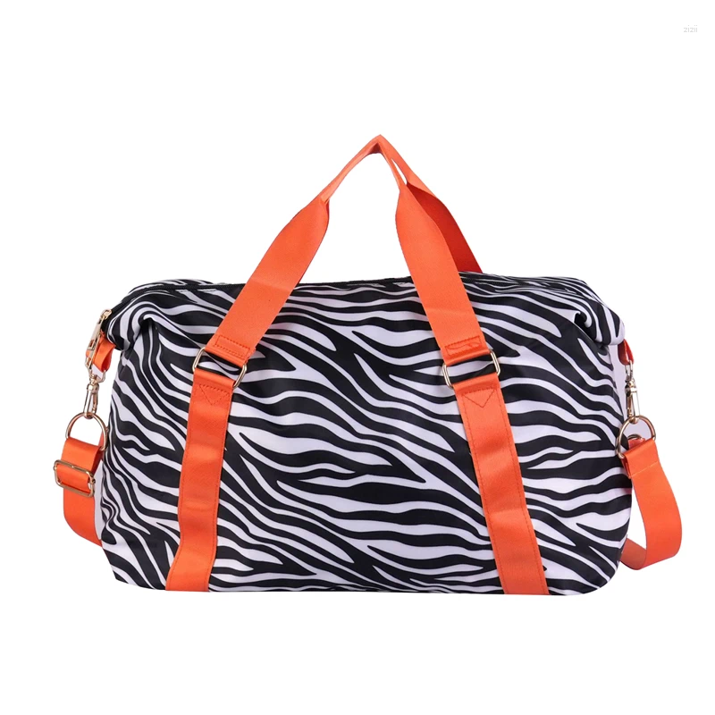 Duffel Bags Zebra Stripe Pattern Large Size Lage Travel Oxford Waterproof Weekend Bag Casual Big Duffle Lightweight Fiess ca45