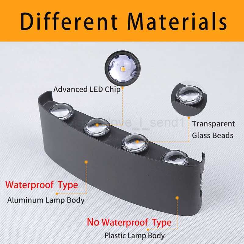 Wall Lamps Up and Down LED Wall Lamp Waterproof IP65 Aluminium Interior Wall Light For Bedroom Living Room Corridor Indoor Outdoor LightingCL240722 CL