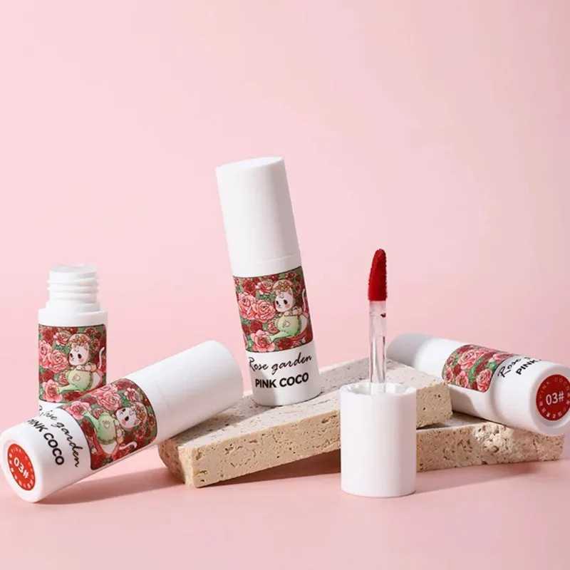 Rose Garden Matte Muse Lip Mud Liquid Lipstick Waterproof Nude Lip Gloss Long Lasting Non-stick Cup Sexy Women Lipgloss CosmeticXJ241205