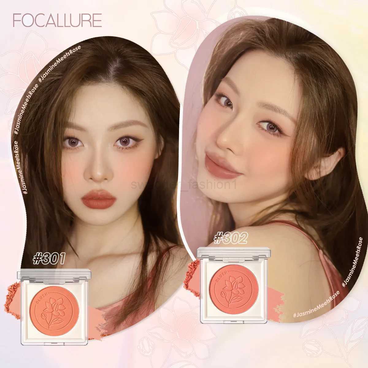 FOCALLURE Wholesale Face Blusher Peach Cream Makeup Blush Palette Cheek Contour Blush Natural CosmeticsB240722