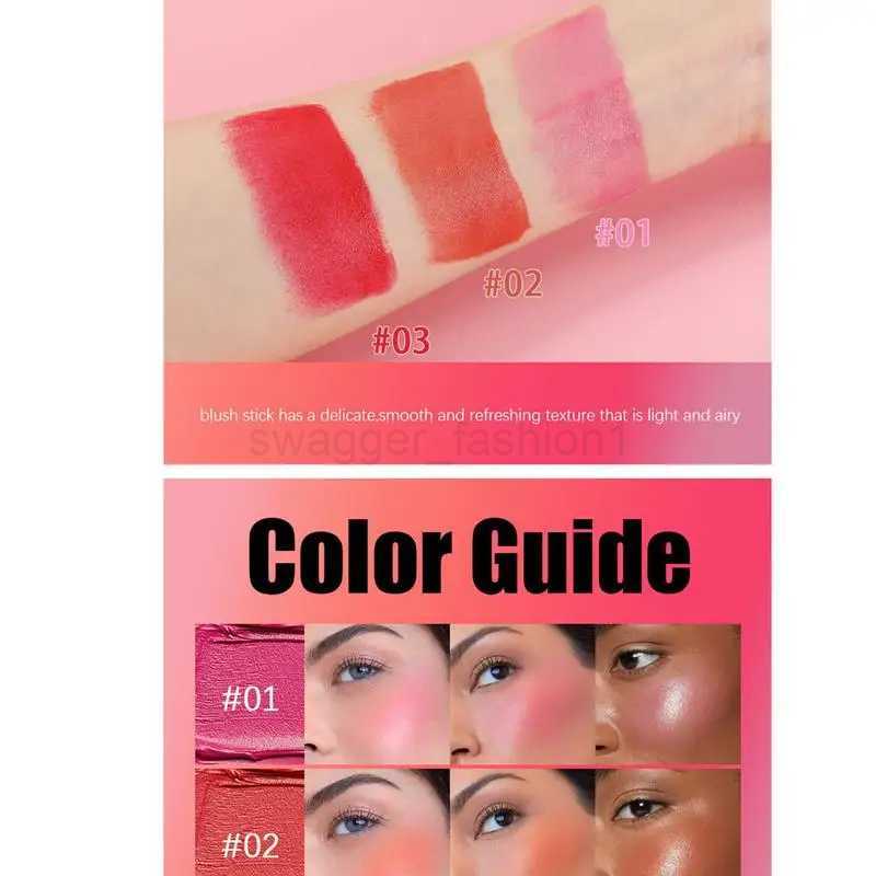 Makeup Blush Stick Waterproof Multi-purpose Facial Nourishing Blush Stick Cheek Natural Blusher Cute Korean Makeup for WomenB240722