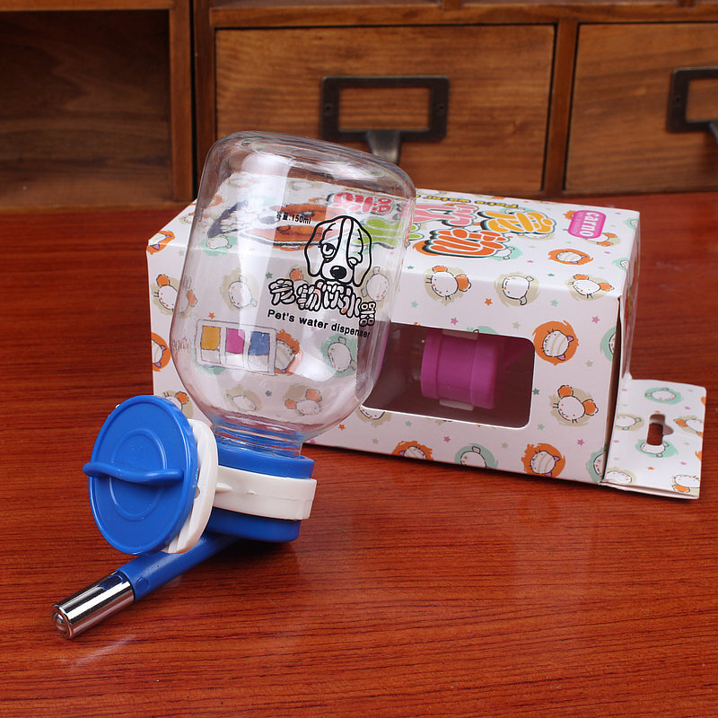Pet Tableware Puppy 150/250/500ml Automatic Small Type Cat And Dog Dispenser Hanging Water Drinking 3 Color Wholesale