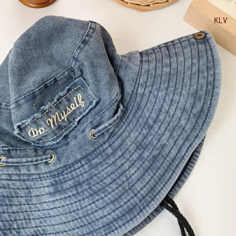 Cowboy Hat Fishing Hat Wide Brim Fisherman Hat Sunshade Summer Must Have Item for Boys Girls Unisex Men Women 240715