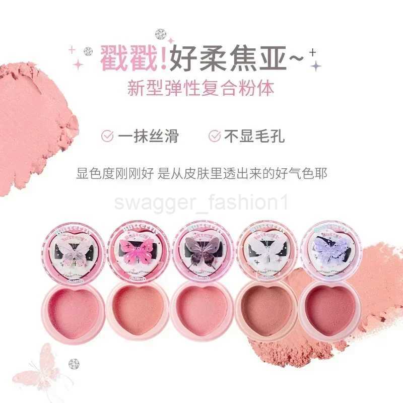 Flortte Butterfly Airy Cream Blush Brighten Natural Nude Makeup Delicate Blush MakeupB240722