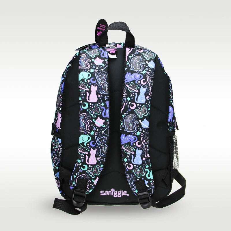 Australia original Smiggle childrens -selg schoolbag female cute high-quality backpack star cat 16 inches 240712 49e1