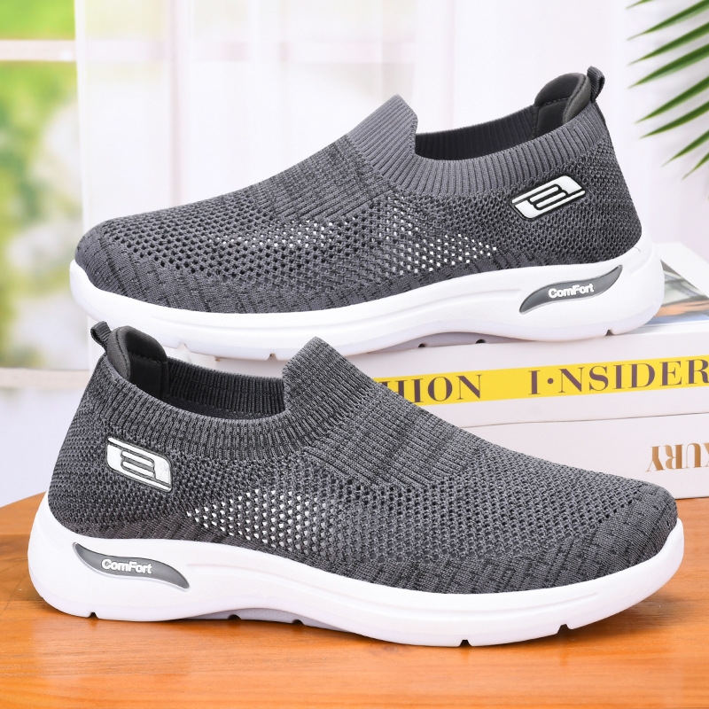 Men's wholesale 2024 new men's spring live broadcast hot selg casual breathable hollow mesh shoes