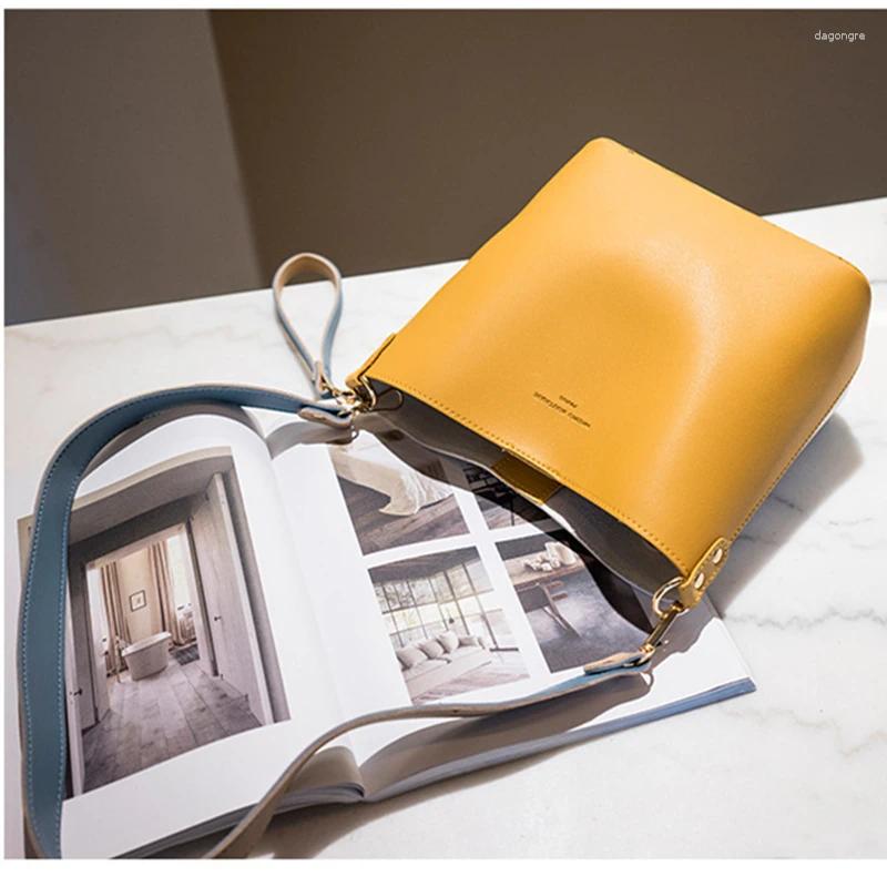 Shoulder Bags Fashion Women Bag Summer Bucket PU Leather Brand Designer Ladies Crossbody Messenger Small Cute Purse