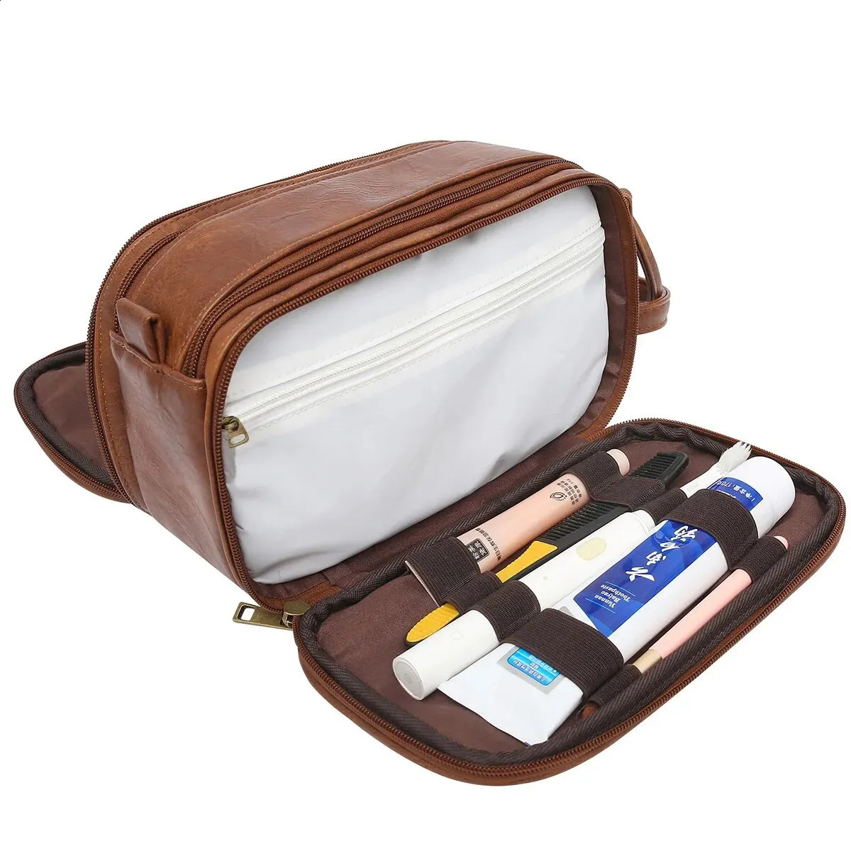 Multi Pockets Toiletry Bag For Women Men Travel Essentials Makeup Bag Waterproof Hanging Bag Cosmetic Makeup Organizer Bag 240724